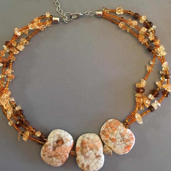 Chicos Beaded Necklace & Earring Set - Picture 3 of 4